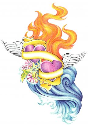 Love Heart Tattoo Image